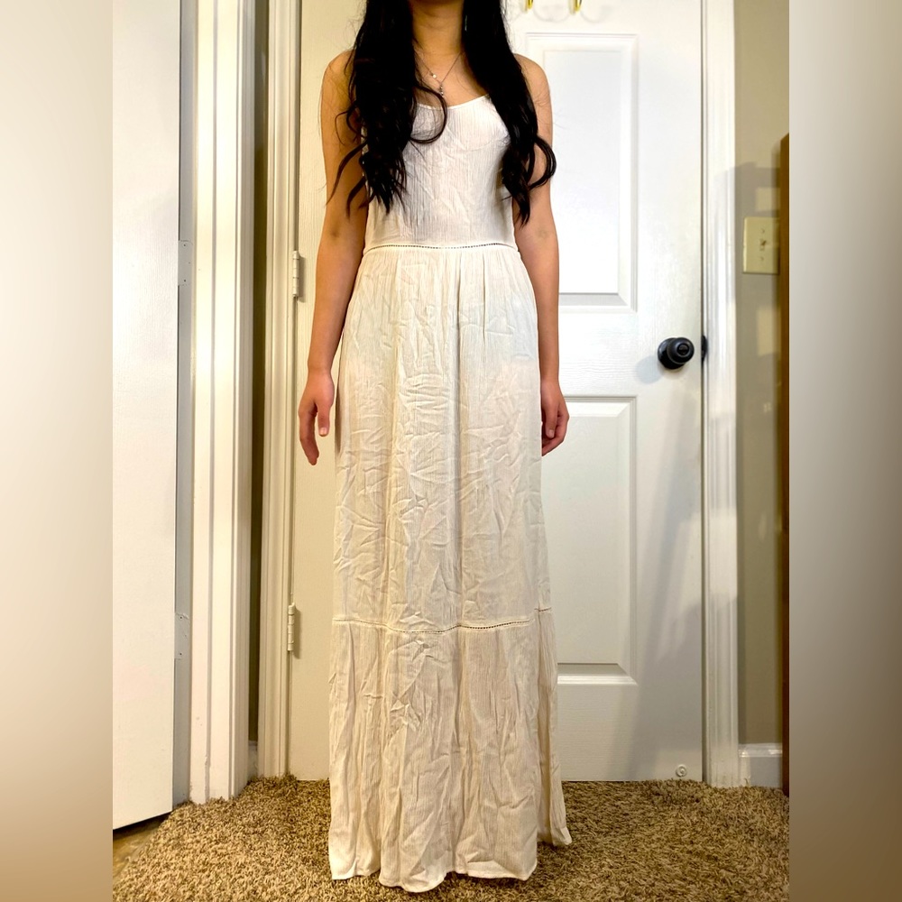 H&M Coachella long dress M size. Greek dress style, Sheer fabrics.
